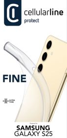 CELLULAR LINE FINECGALS25T - Fine Hülle für Galaxy S25 Transparent