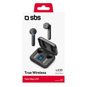SBS TEEARLCDTWSBTK - Twin Hop LCD Auricolari Wireless In-Ear