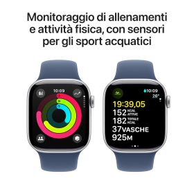 APPLE MWWC3QLA - Apple Watch 10 GPS 42mm Silber Denim