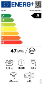 HAIER THASN286TM5S - Haier 8kg Toplader Waschmaschine Weiß