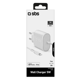 SBS TETRLHSTD89 - Caricabatterie 5W con cavo Lightning