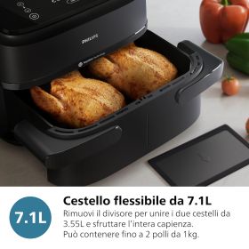PHILIPS NA150 - Philips Airfryer Dual Basket NA150 7,1L