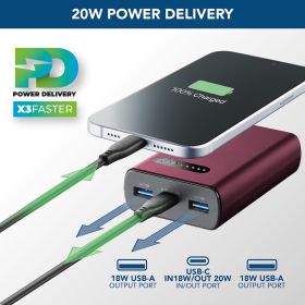 CELLULAR LINE PBFAST01PD10000R - Powerbank 10000mAh Rot