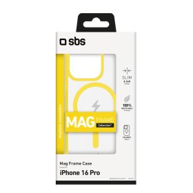 SBS TEMAGCOLIP1661PY - Cover Mag Frame iPhone 16 Pro Giallo