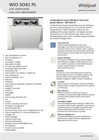 WHIRLPOOL WIO3O41PL - Integrierte Geschirrspülmaschine WIO 3O41 PL