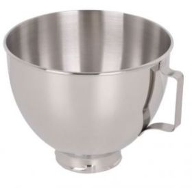KITCHENAID IK45SBWH - KitchenAid Edelstahlschüssel mit Griff 4,5 Liter