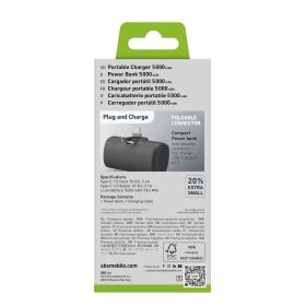 SBS TEBB5000PLUGCK - 5000mAh Powerbank mit Standfuß