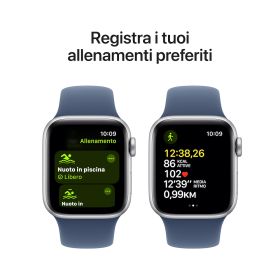 APPLE MXGF3QLA - Apple Watch SE GPS 40mm Argento Denim
