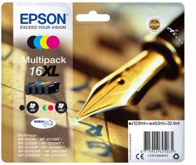EPSON C13T16364022 - C13T16364022 0123150 CART.INK-JET MULTIPACK 16XL PENNA E CRUCIVER.T1636