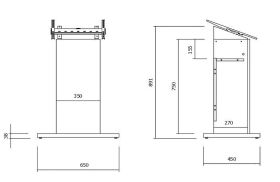 MUNARI BF080AR - Espositore verticale per monitor