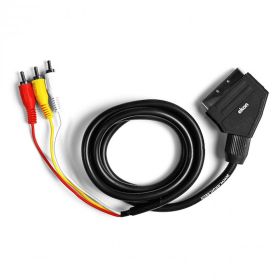 EKON ECVSCAR3RCA15MM - Cavo Scart 21 pin a 3 RCA 1.5mt