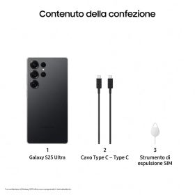 SAMSUNG SMS938BZKDEUE - Smartphone Galaxy S25 Ultra Titanio Nero