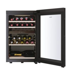 HAIER HWS42GDAU1 - Weinkühlschrank für 42 Flaschen Schwarz