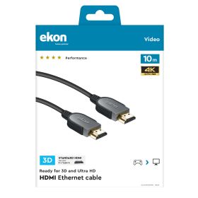 EKON ECVHDMI100MMK - Cavo HDMI 10 metri alta velocità