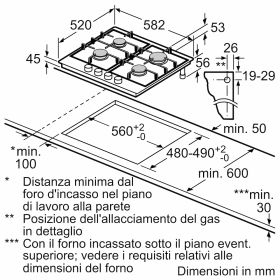 BOSCH PGP6B5K85 - Bosch PGP6B5K85 Piano Cottura Gas 60 cm