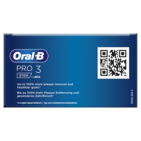 ORAL-B PRO3700BLUE - Spazzolino elettrico Oral-B Pro 3 3700 Blu