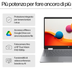 HP CHROMEBOOKX36014BCD0006NL - Chromebook x360 14" mit Touchscreen