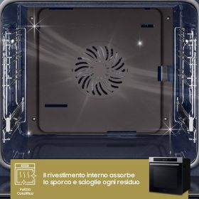 SAMSUNG NV7B4040VBSU5 - Forno da incasso Samsung NV7B4040VBS/U5 con funzione vapore