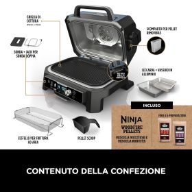 NINJA OG901EU - Elektrischer Grill mit Smoke Pro XL