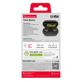 SBS TESPEARBTTWSRACESK - Auricolari TWS Sport con silicone