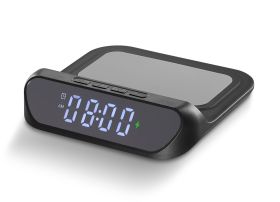 CELLULAR LINE WIRELESSCLOCK2K - Drahtlose Wecker mit Smartphone-Ladefunktion