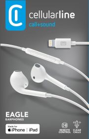 CELLULAR LINE AUEAGLEMFIIPHW - EAGLE Kopfhörer für iPhone Lightning MFI