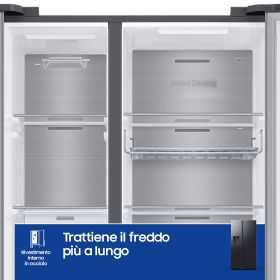 SAMSUNG RS70F64KEFEF - Side by Side Kühlschrank AI 635l