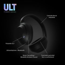 SONY WHULT900NB - Cuffie Bluetooth Wireless con Noise Cancelling