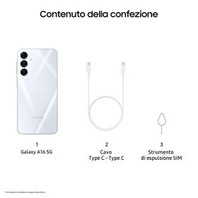 SAMSUNG SMA166BZADEUE - Galaxy A16 5G 4+128GB Grigio Chiaro
