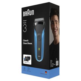 BRAUN 310BT 0728783 RASOIO RIC. 3LAME W&D LED AUT.30MIN 1ACC+5PETT BLU