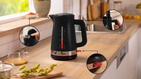 BOSCH TWK4M223 - Bosch TWK4M223 Wasserkocher Schwarz 1,7L