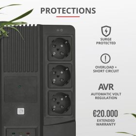 TRUST 23326 - Maxxon 800VA USV mit 6 Steckdosen