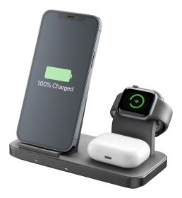CELLULAR LINE WIRELESS3IN1IPHK - Caricabatterie Wireless 3in1 Nero