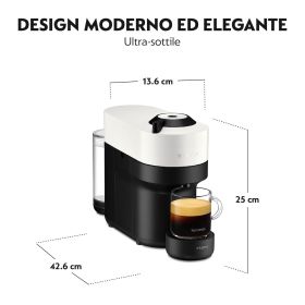 KRUPS XN9201K - Macchina caffè Nespresso Vertuo Pop bianca