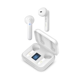 SBS TEEARLCDTWSBTW - Twin Hop LCD Auricolari True Wireless Bianco