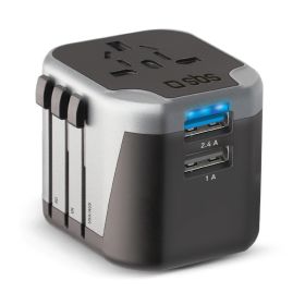 SBS TEADAPT2USBUNI - Universelle Steckdosenadapter mit 2 USB