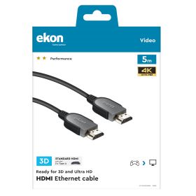 EKON ECVHDMI50MMK - Cavo HDMI 1.4 5 metri con Ethernet