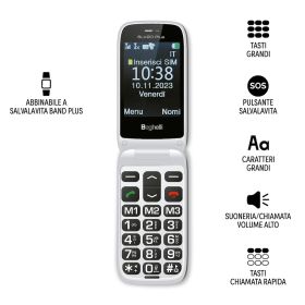 BEGHELLI 9200 - 9200 0694438 CELL.SENIOR QB FLIP 2.8" VIVAVOCE PHONE SLV20 PLUS