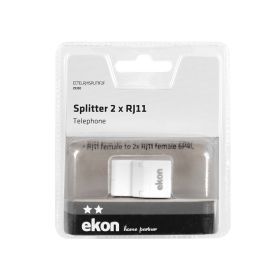 EKON ECTELRJ11SPLIT1F2F - RJ11 Splitter auf 2 RJ11 Buchsen