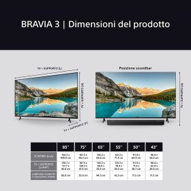 SONY K50S39B - K50S39B 0721301 TV LED 50"UHD 4K DVBT2/S2 SMART GOOGLE TV