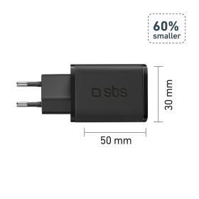 SBS TETRGAN1C45W - Caricabatterie Rete USB-C 45W