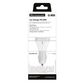SBS TECRPD20W - Caricabatterie Auto USB-C 20W