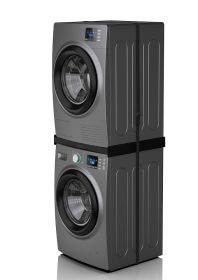 MELICONI 656138 - 656138 0718626 Verbindungs-Kit für Waschmaschine und Trockner – Schwarz
