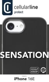 CELLULAR LINE SENSATIONIPHSE4K - Custodia iPhone 16E Nero
