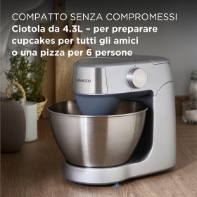 KENWOOD KHC29A0SI - KHC29A0SI 0543101 IMPASTATORE 1000W 4.3LT CIOT.INOX SILVER
