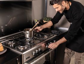 GLEM GAS U765MI6 - 70x60 Küche mit belüftetem Elektroofen