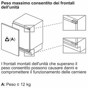 BOSCH KUL22VFD0 - Frigorifero incasso sotto piano 82x60 cm