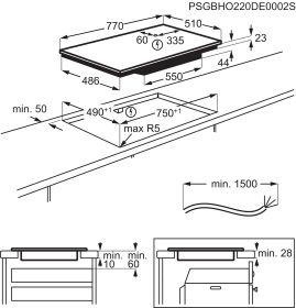 AEG TI84IB30IZ - Induktionskochfeld 80 cm mit SenseBoil