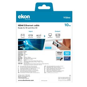 EKON ECVHDMI100MMK - Cavo HDMI 10 metri alta velocità