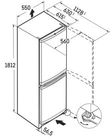 LIEBHERR CUELE3331 - Kombigerät mit SmartFrost 55cm